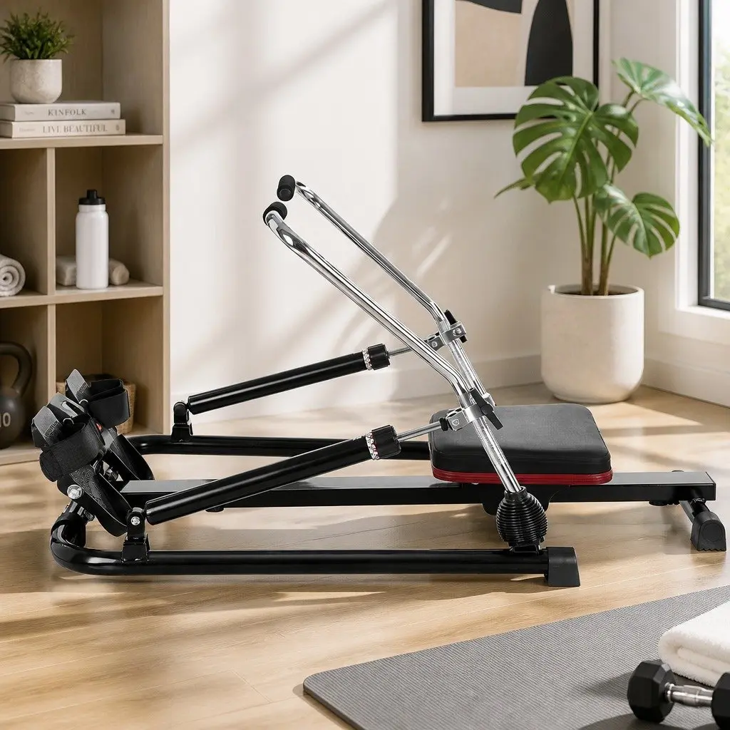 Hydraulic Resistance Rowing Machine for Home Fitness