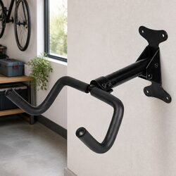 Heavy-Duty Bike Wall Mount Parking Rack with 360° Hook