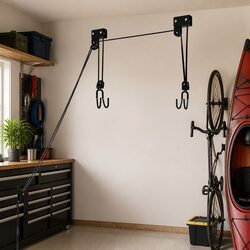 Durable Ceiling Storage Hoist for Bikes and Kayaks
