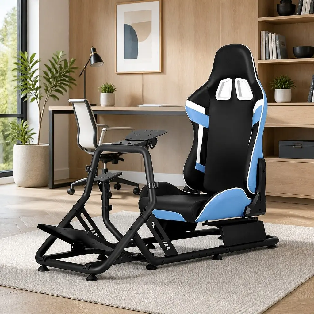 Racing Simulator Cockpit Gaming Chair with Mount