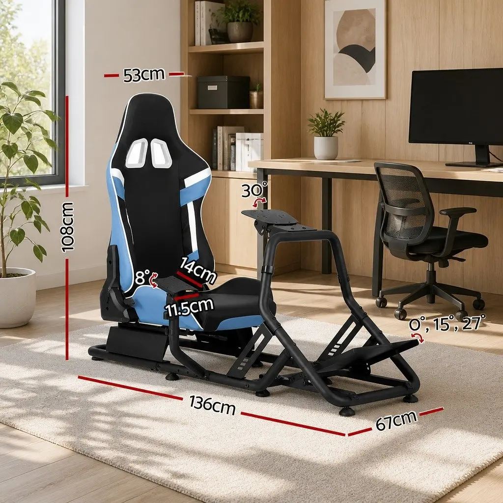 Racing Simulator Cockpit Gaming Chair with Mount