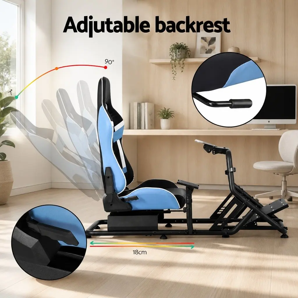 Racing Simulator Cockpit Gaming Chair with Mount