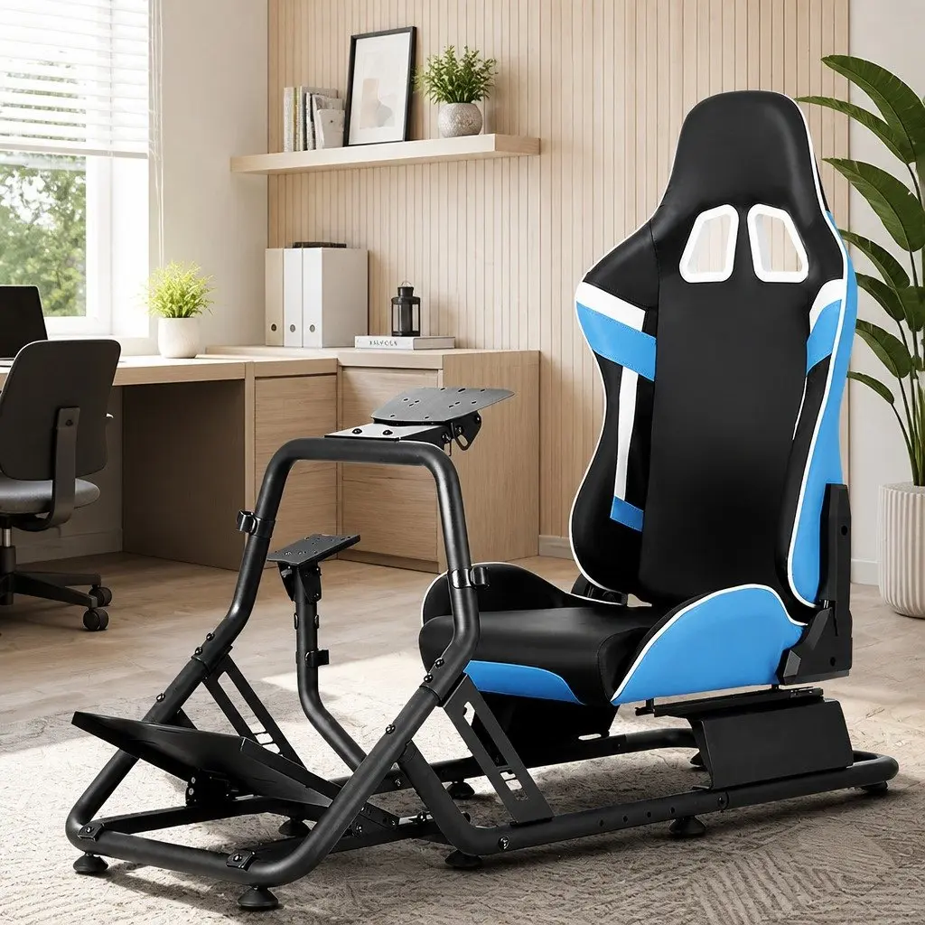 Racing Simulator Cockpit Gaming Chair with Mount