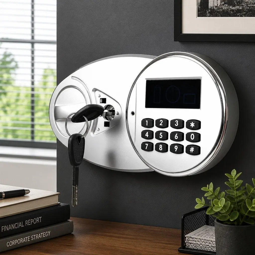 Fireproof Security Safe Carbon Steel 85L Black