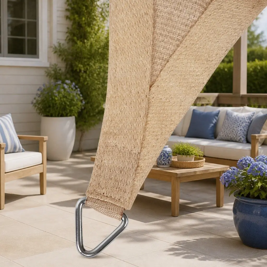 Commercial Grade 2x4m Sand Beige Rectangle Shade Sail
