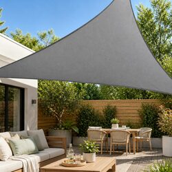 Commercial Grade Triangle Shade Sail 5x5x7.1m Grey