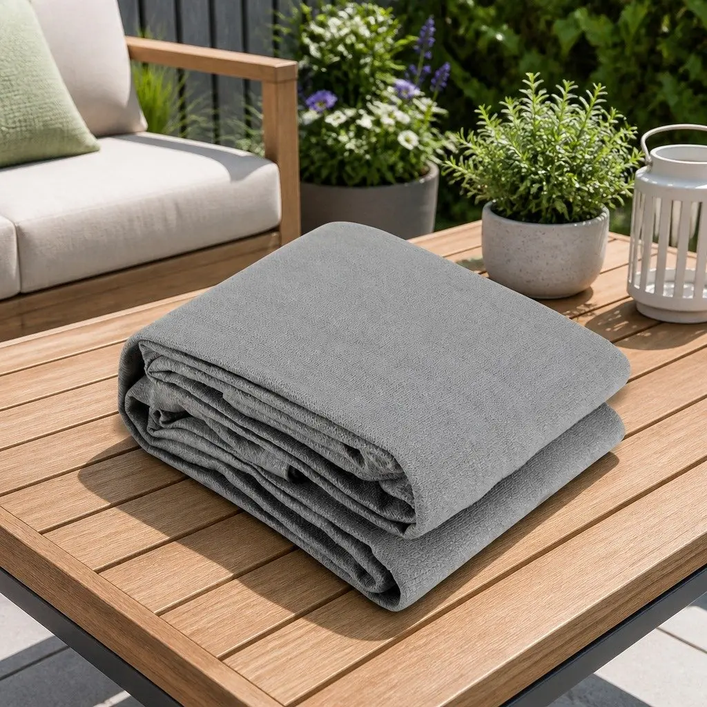 Triangle Shade Sail Cloth Canopy Polyethylene Fabric 5m x 5m x 7.1m Grey