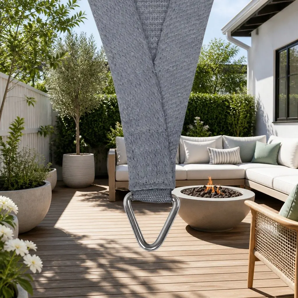 Triangle Shade Sail 6x6x6M Grey UV Protection
