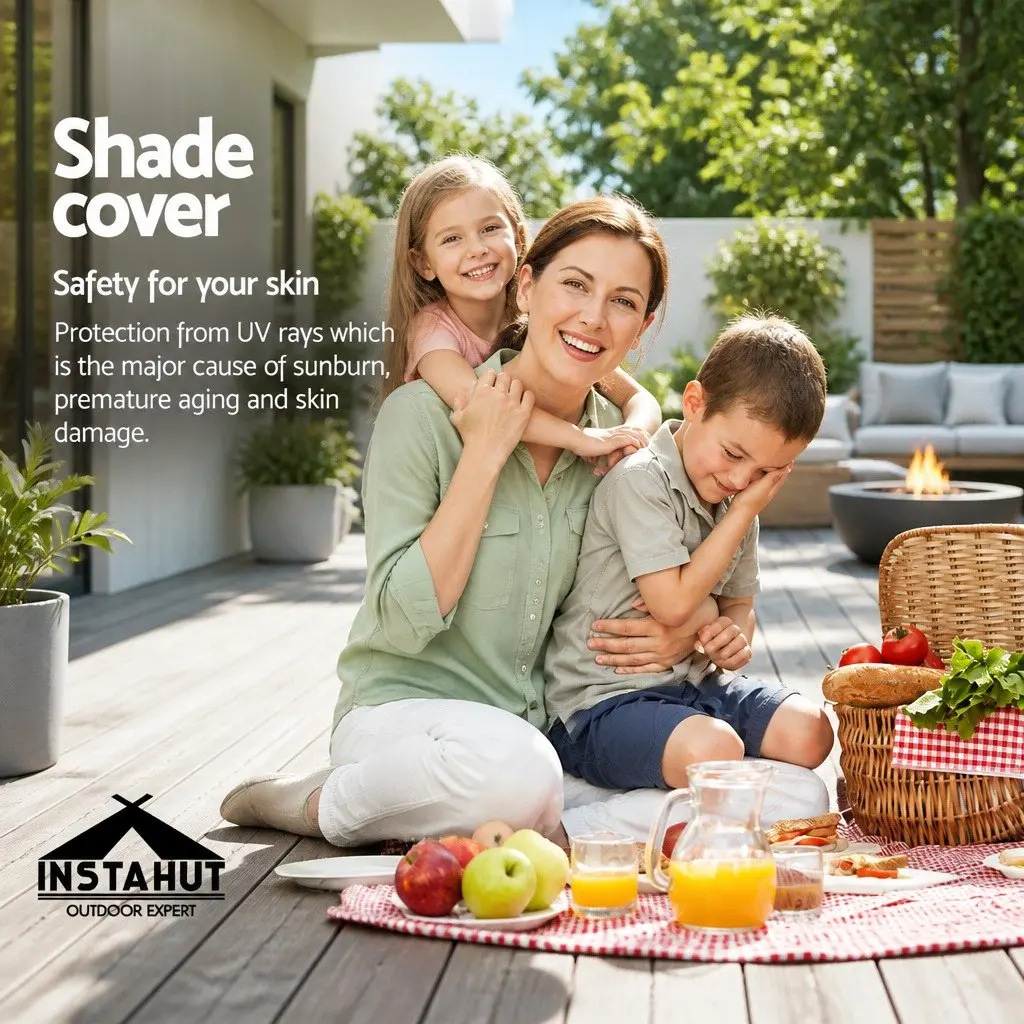 Triangle Shade Sail 6x6x6M Grey UV Protection
