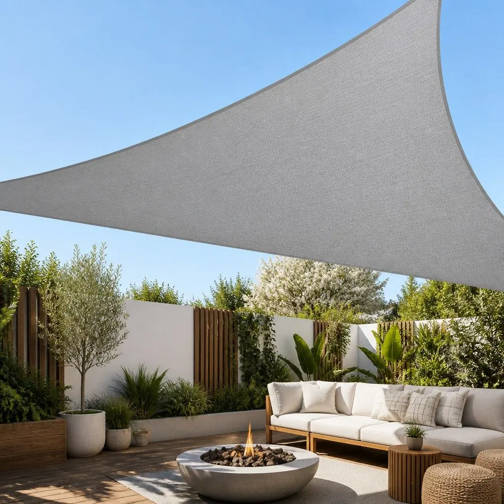 Triangle Shade Sail 6x6x6M Grey UV Protection
