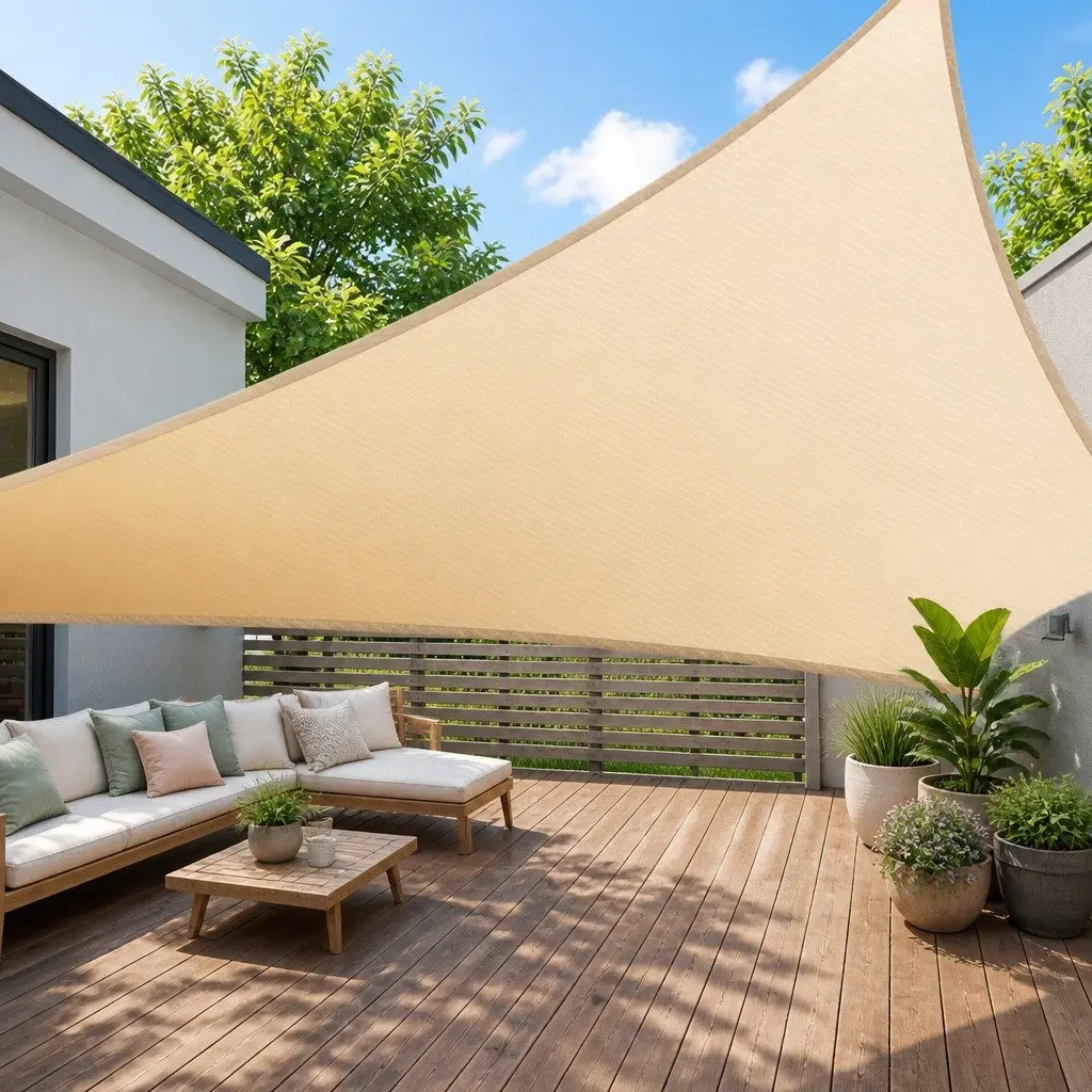 Triangle Shade Sail for Outdoor Spaces