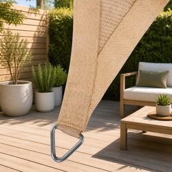 Commercial Grade Shade Sail Rectangle 3x4m Sand