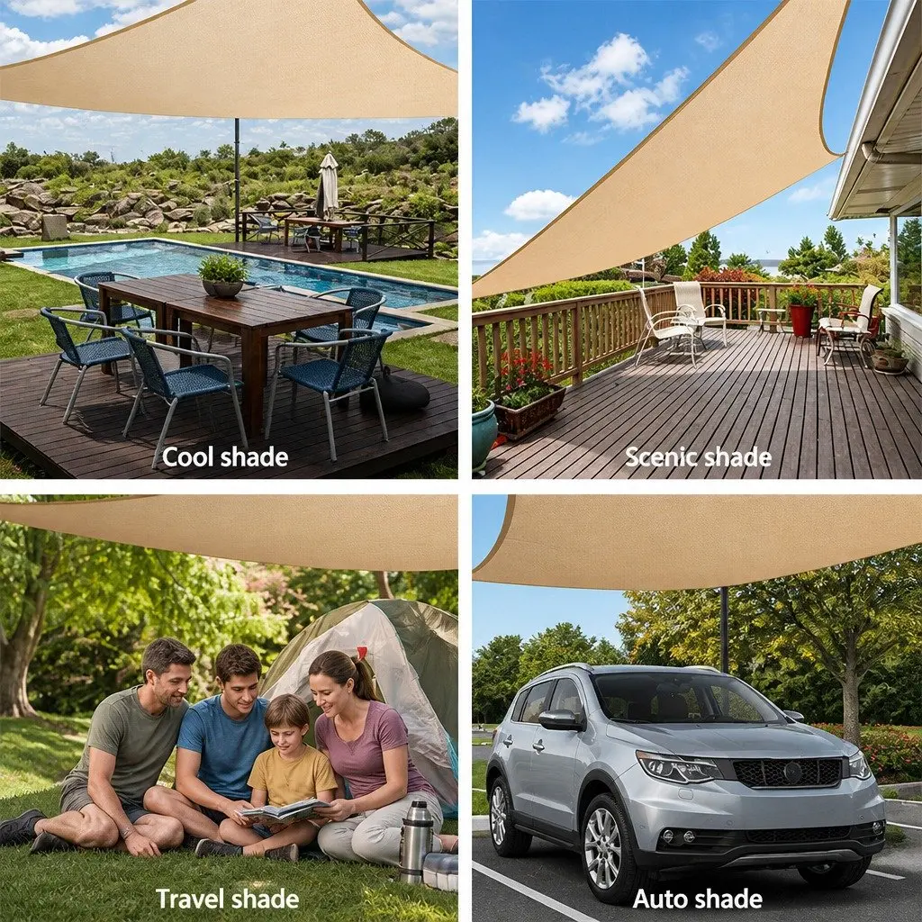 4x5m Rectangle Shade Sail for Outdoor Use