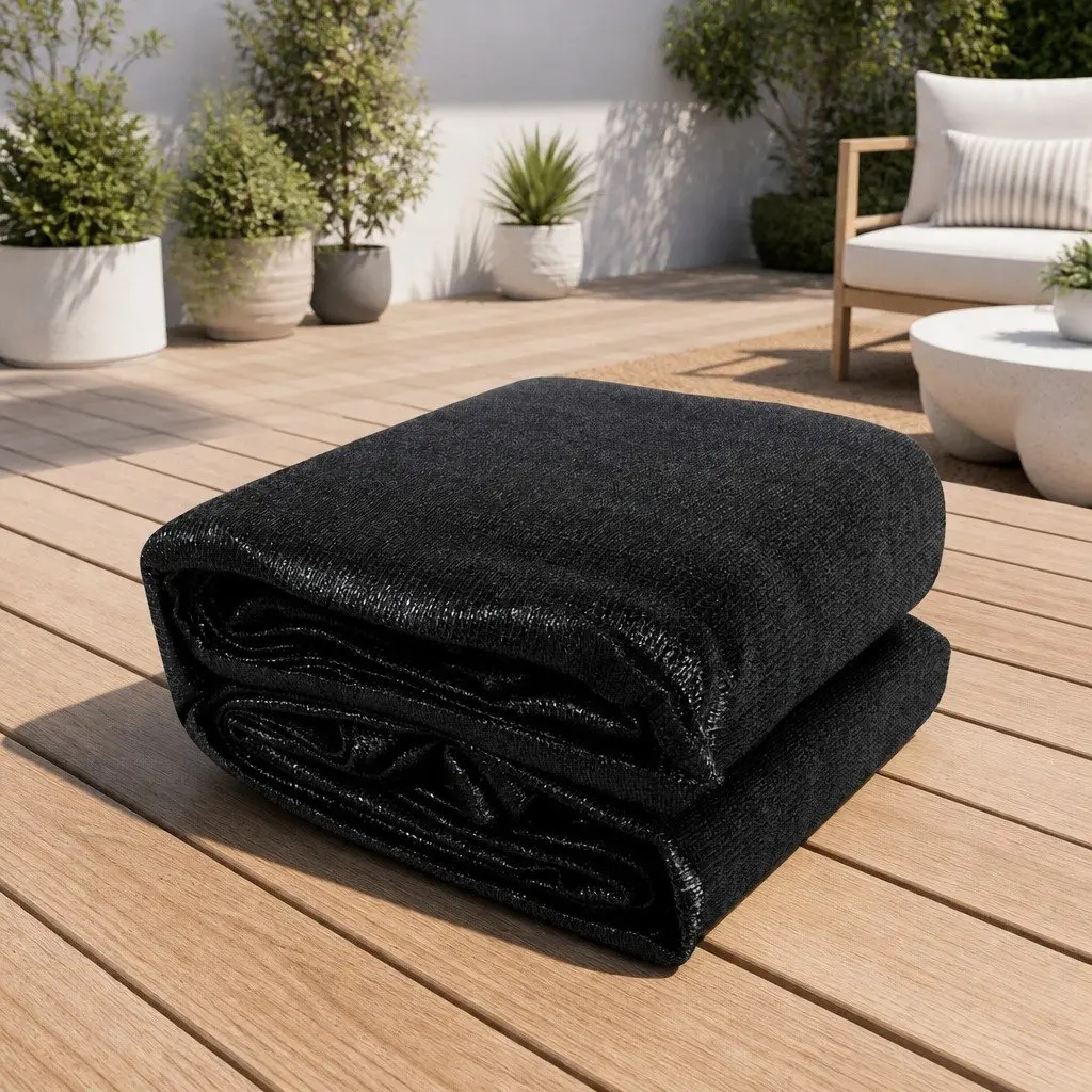 Rectangle Shade Sail 4x6m Black UV Protection