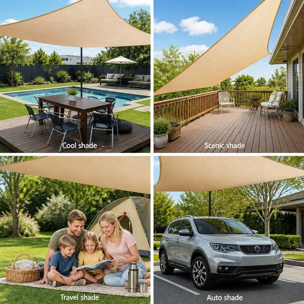 Rectangle Shade Sail 4x6m for UV Protection