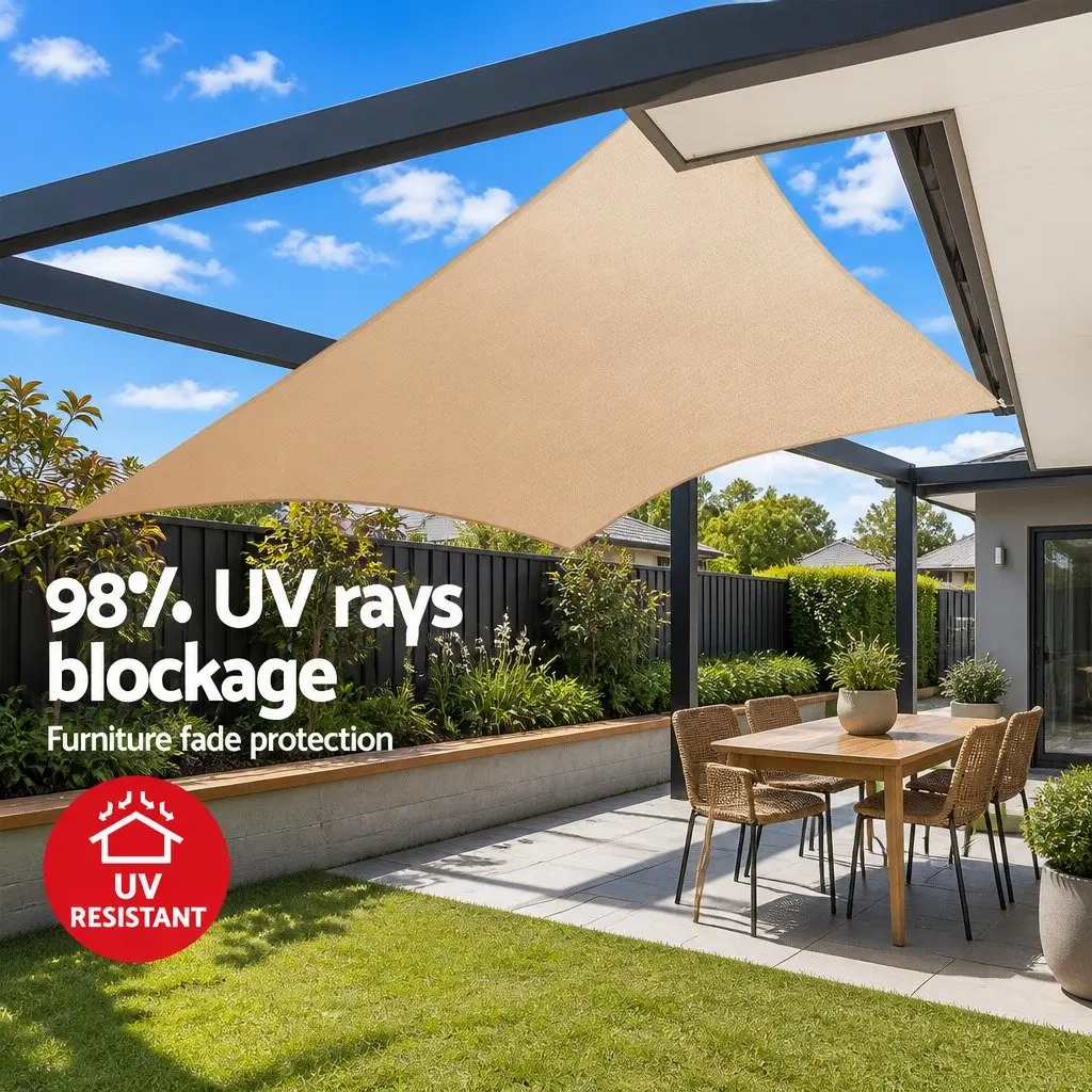 Rectangle Shade Sail 4x6m for UV Protection