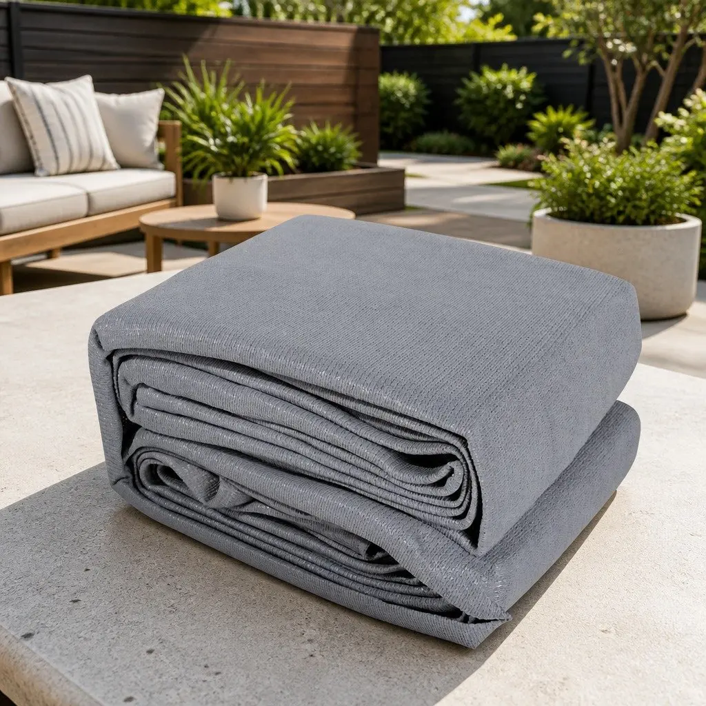 5x6m Rectangle Shade Sail Grey 280GSM