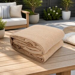 Durable Rectangle Shade Sail 5x6m Sand for Outdoor Use