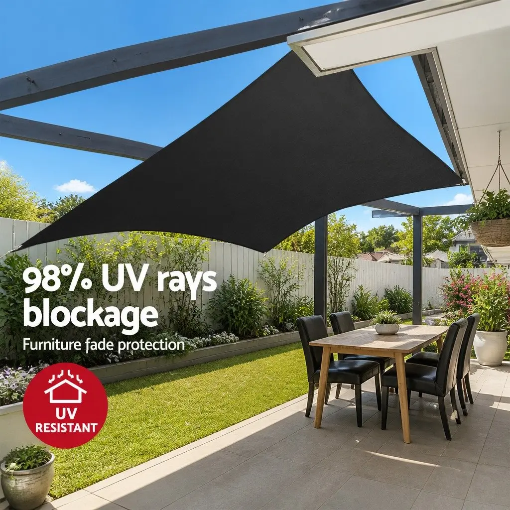 Rectangle Shade Sail 5x7m with UV Protection