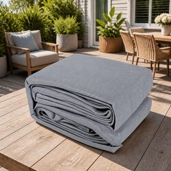Durable 6x6m Grey Rectangle Shade Sail for UV Protection