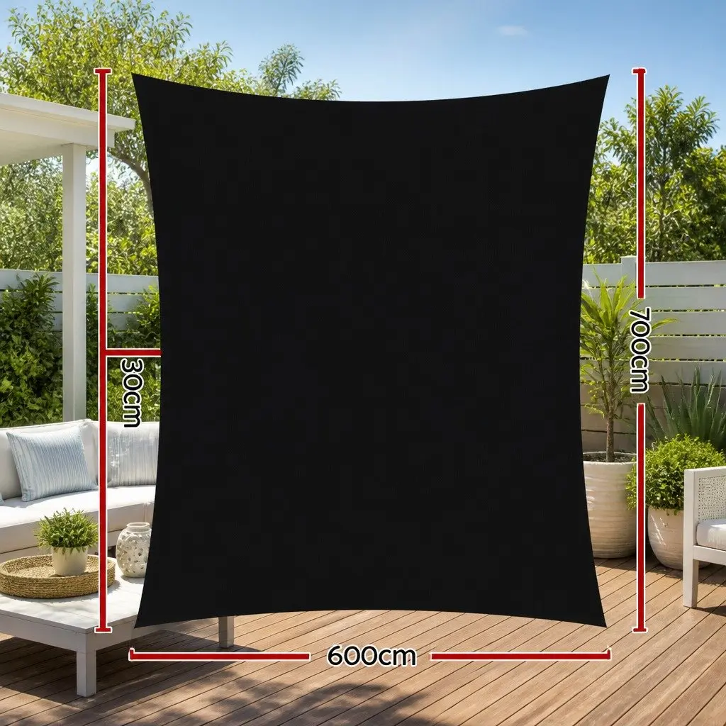 Rectangle Shade Sail 6x7m for Outdoor Spaces