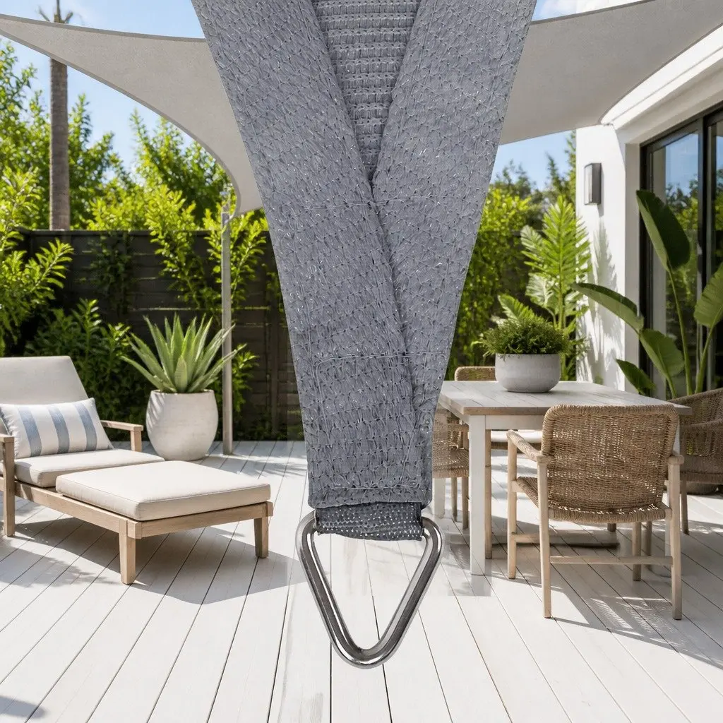 Rectangle Grey Shade Sail 6x8m for Outdoor Spaces