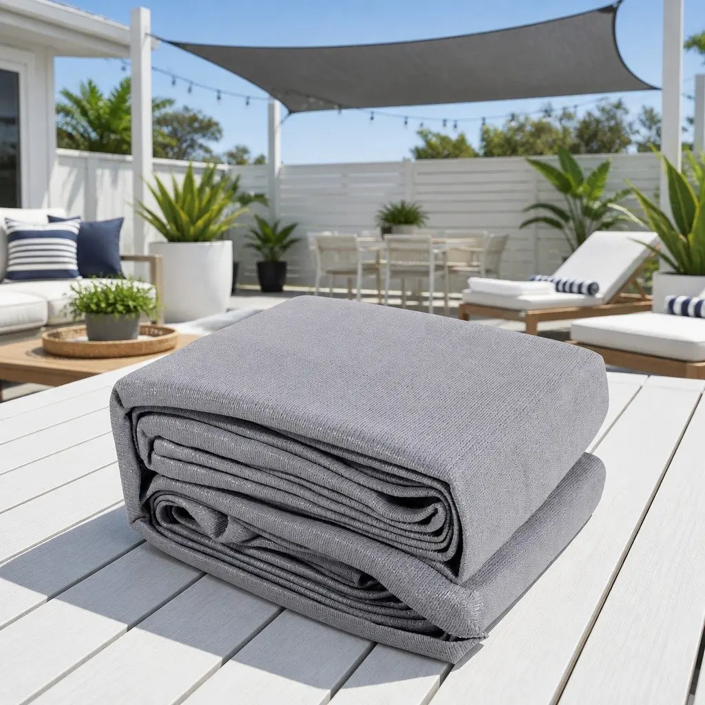 Rectangle Grey Shade Sail 6x8m for Outdoor Spaces
