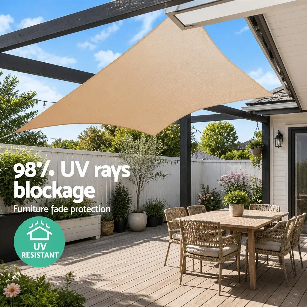 Rectangle Shade Sail 6x8m for Outdoor Spaces