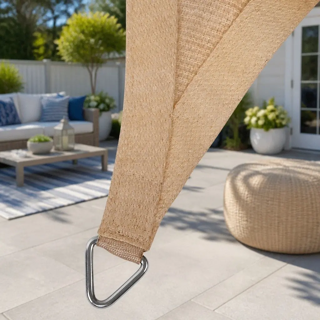 Shade Sail Triangle 5x5x5M UV Protection Outdoor Patio Pool Garden Sunshade