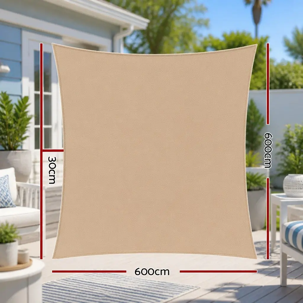 Rectangle Shade Sail 6x6m for Outdoor Use