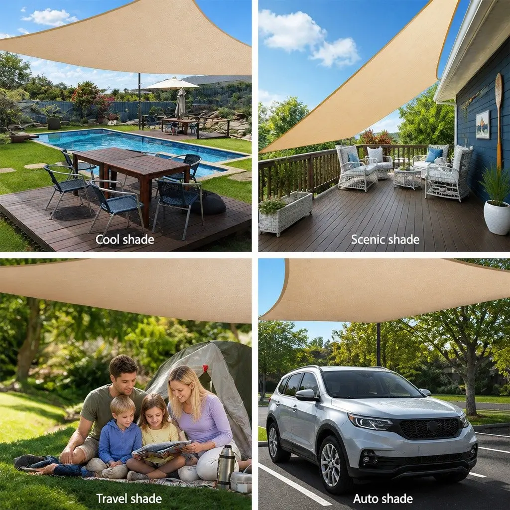 Rectangle Shade Sail 6x6m for Outdoor Use