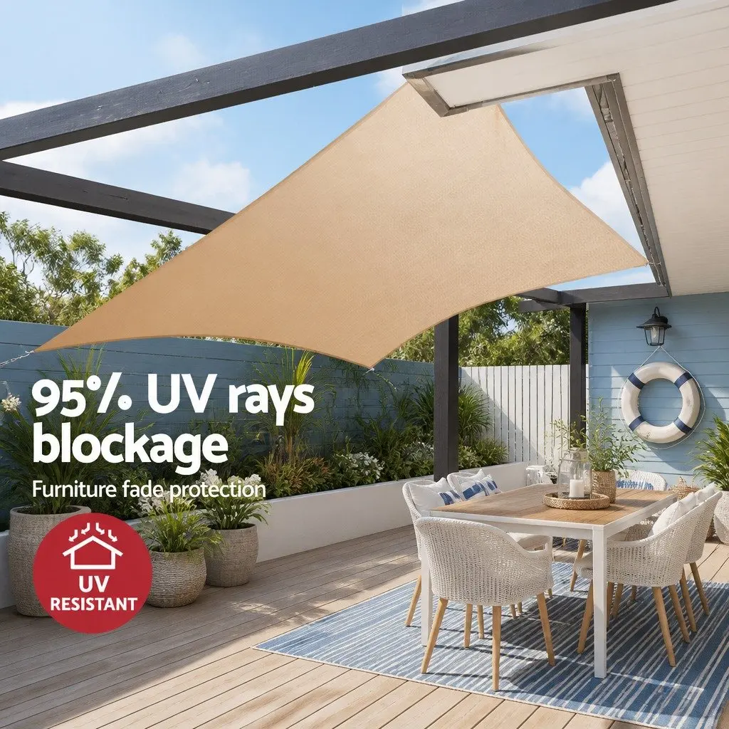 Rectangle Shade Sail 6x6m for Outdoor Use