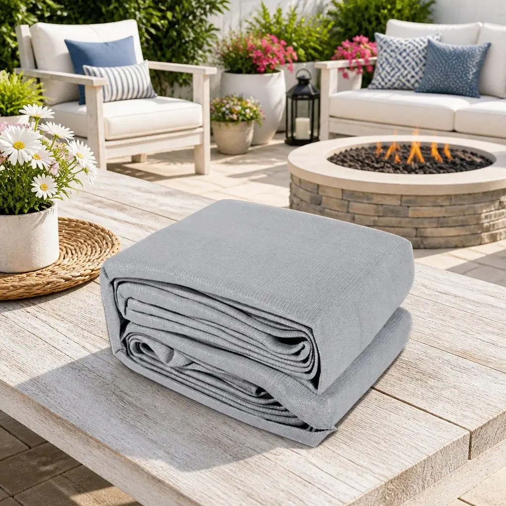 Grey Waterproof Shade Sail Canopy 3x5m