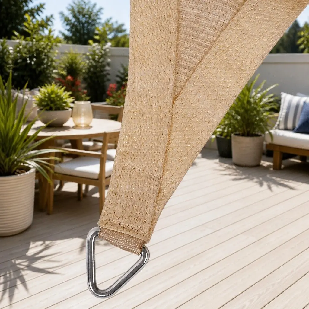 Waterproof Shade Sail 3x5m Rectangle Sand