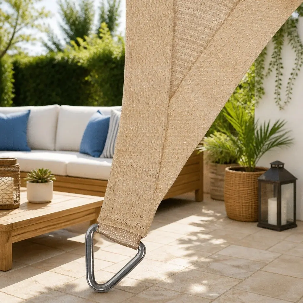 Waterproof Shade Sail 3x6m Rectangle Sand