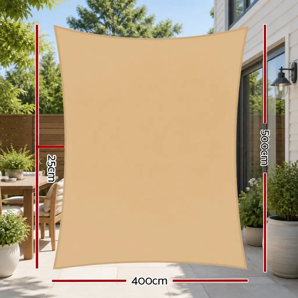Rectangle Shade Sail 4x5m for Outdoor Use