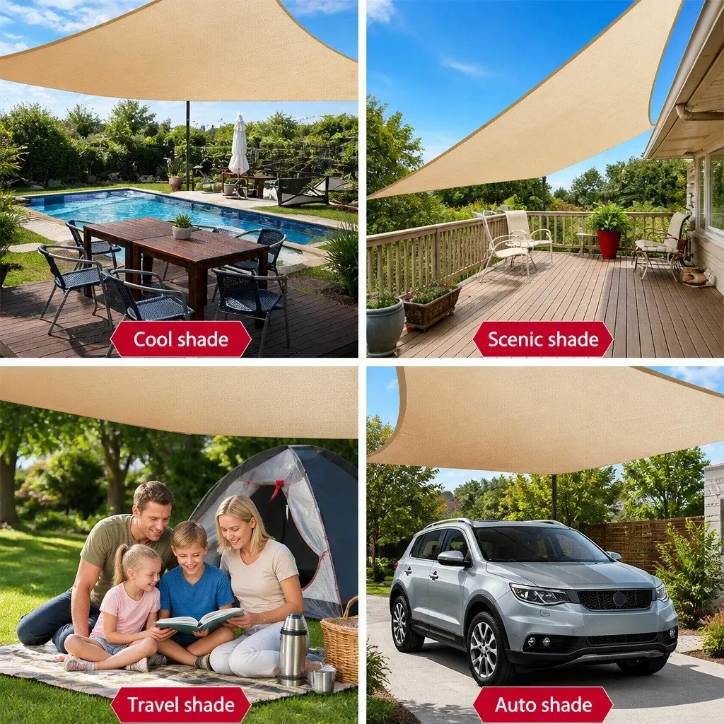 Rectangle Shade Sail 4x5m for Outdoor Use