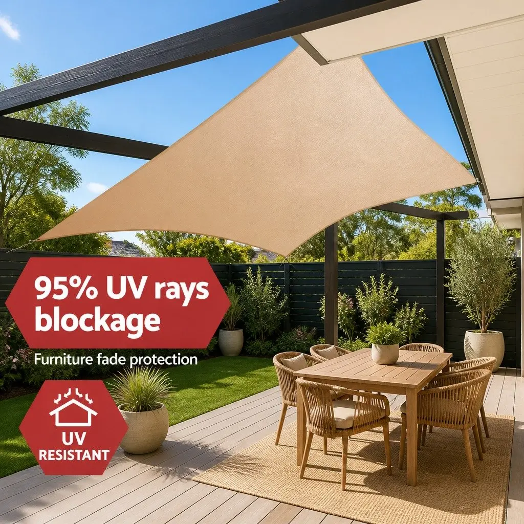Rectangle Shade Sail 4x5m for Outdoor Use
