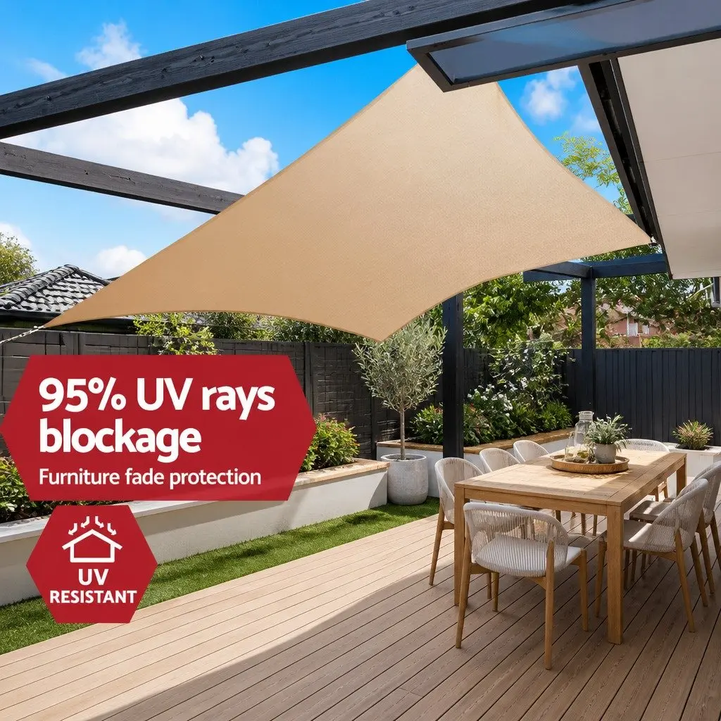 Waterproof Rectangle Shade Sail 4x6m