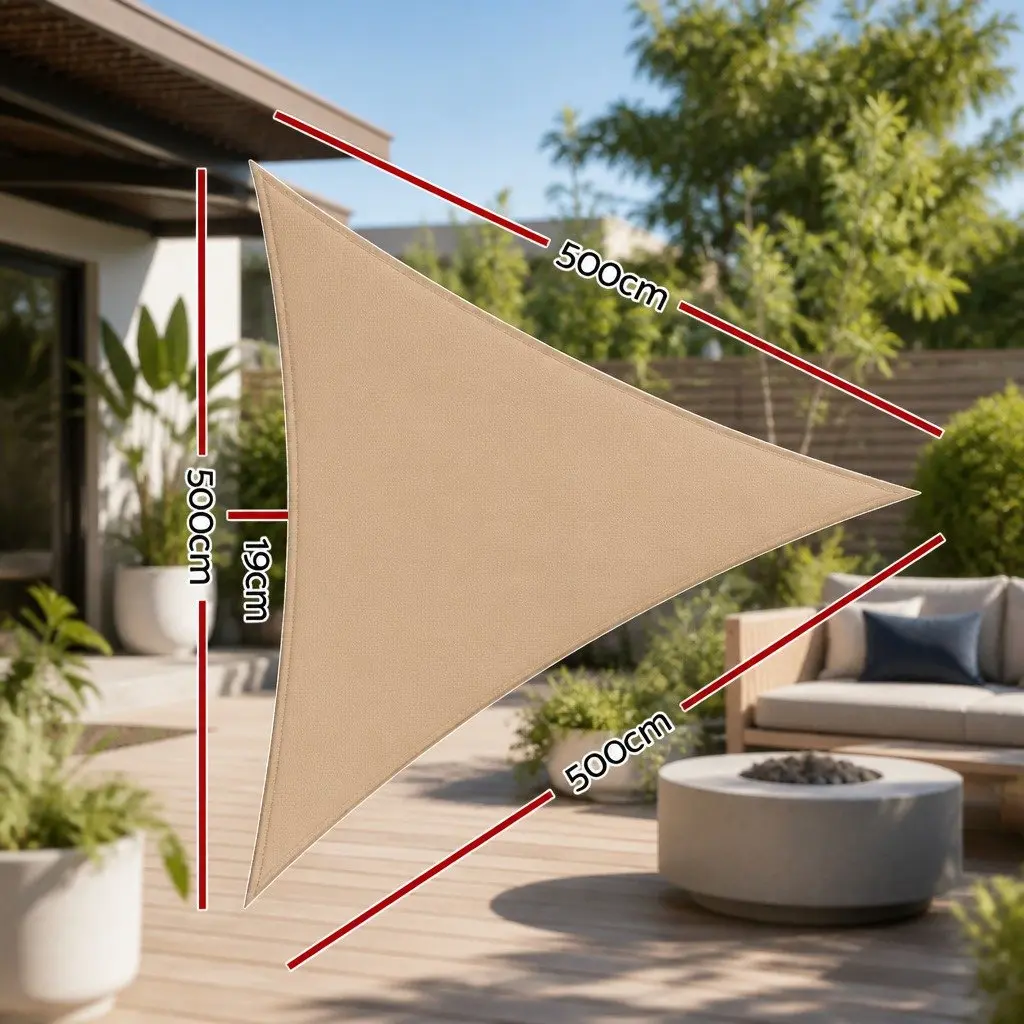 Waterproof 5x5x5m Rectangle Shade Sail for UV Protection