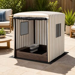 Durable Kids Wooden Sandbox with Canopy 120cm