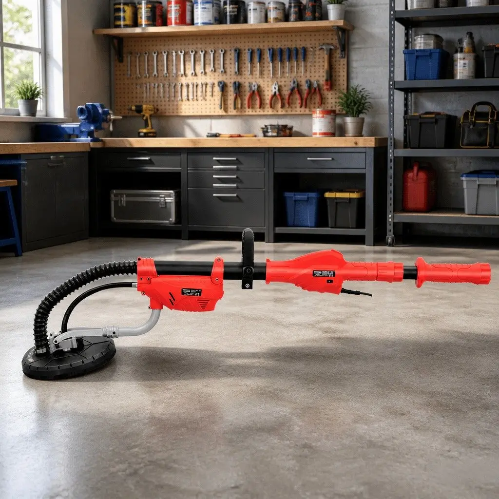 800W Drywall Sander with Adjustable Arm & Speed Control
