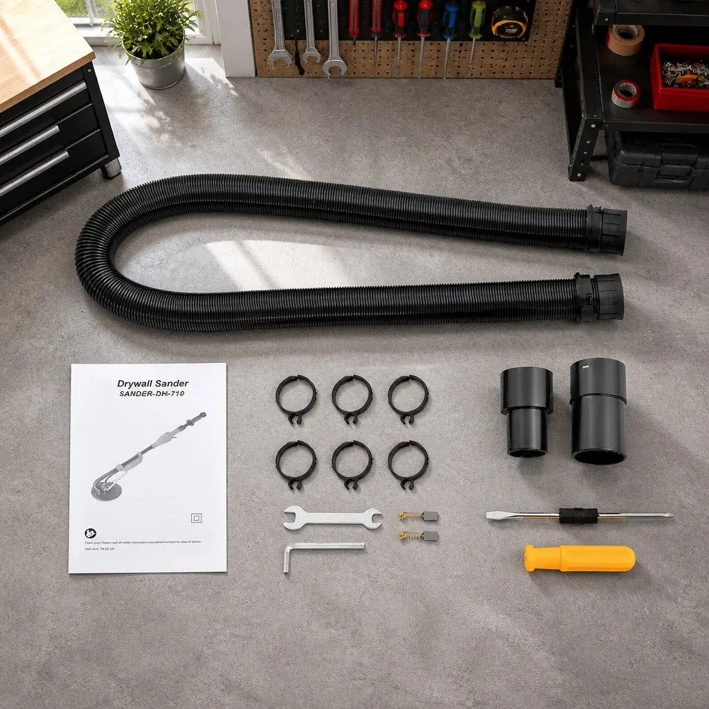 800W Drywall Sander with Adjustable Arm & Speed Control