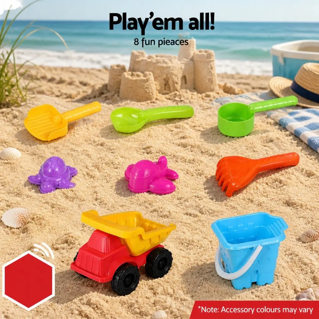 Kids 2-in-1 Sandpit Water Table with Excavator