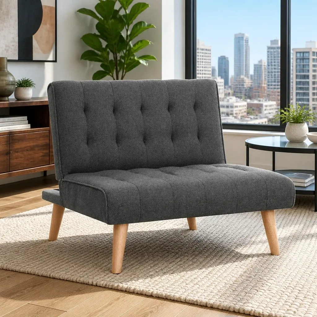Single Seater Recliner Sofa Bed in Grey