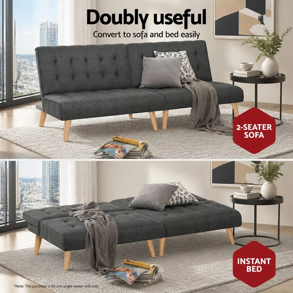 Single Seater Recliner Sofa Bed in Grey