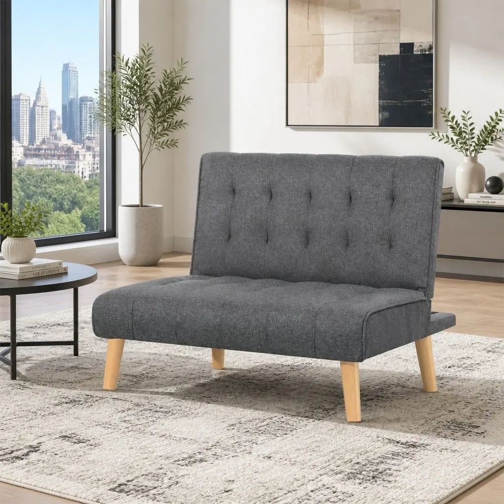 Single Seater Recliner Sofa Bed in Grey