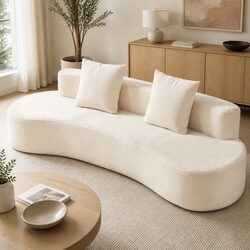 Spacious 228cm Modular Sofa Bed for Living Rooms