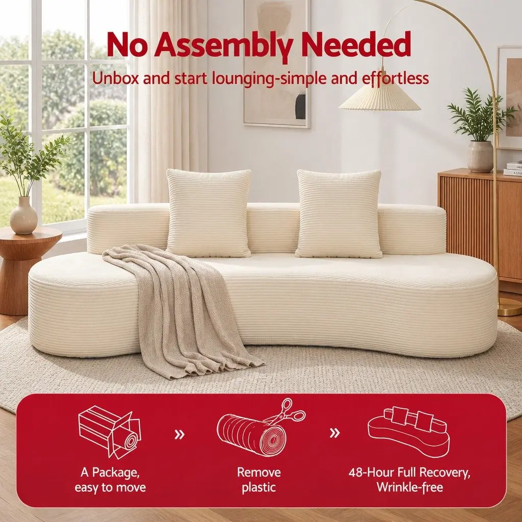 228cm Modular Sofa Bed for Living Rooms