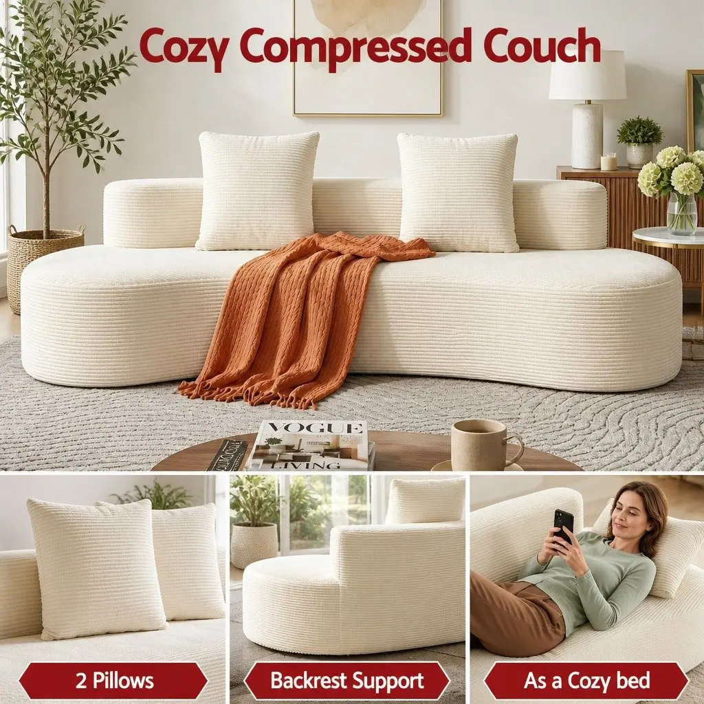 228cm Modular Sofa Bed for Living Rooms